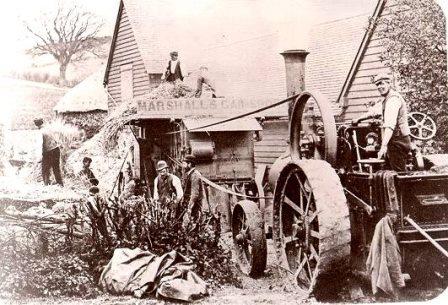 Threshing at Well Farm