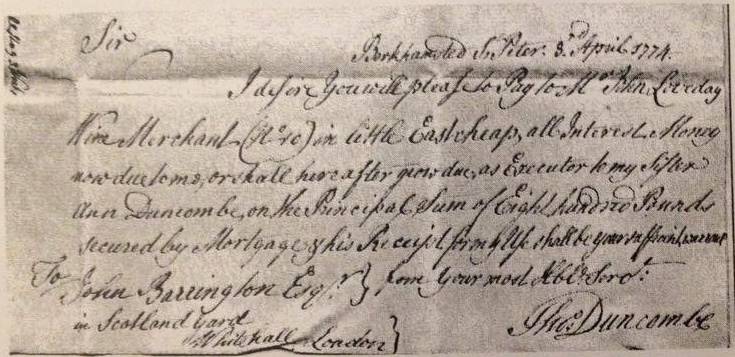 thomas-duncombe-letter_1774